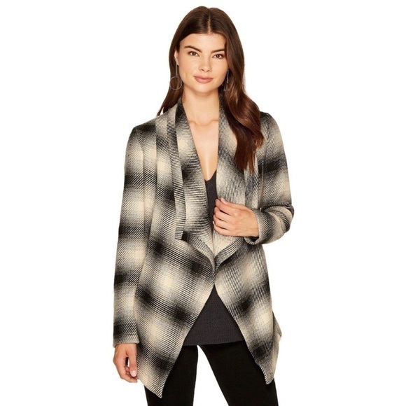 JACK by BBDakota Sz small S tie waist wrap jacket wool blend belted - Picture 3 of 11